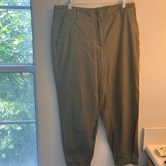 TALBOTS Army Green Jogger Style Trousers - Picture 6 of 6